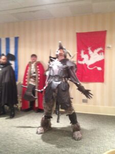 Upon learning that I won the Wheel of Time costume contest at Dragon*Con. Brandon Sanderson was one of the judges.
