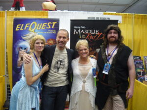 Us with ElfQyest creators - Wendy and Richard Pini!