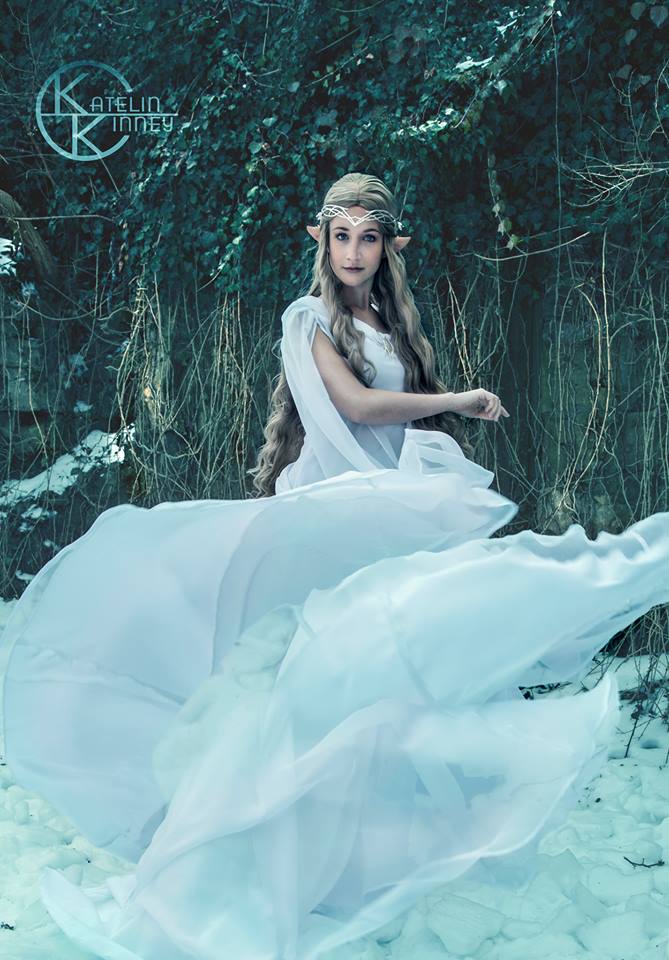 Lord of the Rings The Hobbit Lady Galadriel Cosplay Costume