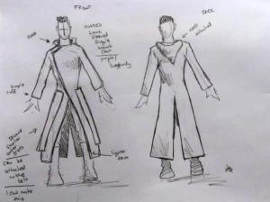 Allanon - Robe costume sketch