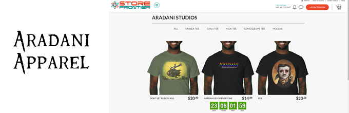 Aradani Shirts and Apparel