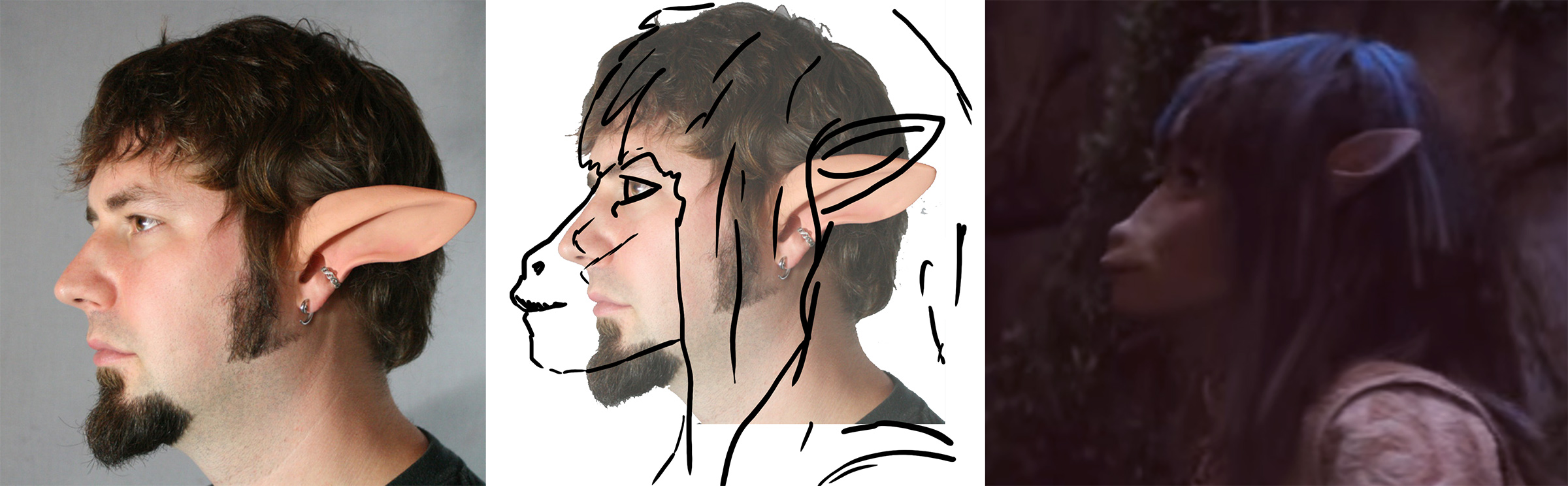 gelfling ears vs faun ears - placement